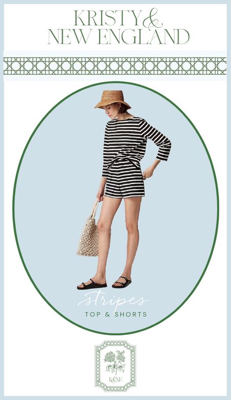 Love this striped top and shorts for summer! Shirt under $40 on sale now. 

#LTKsalealert #LTKover40 #LTKfindsunder50