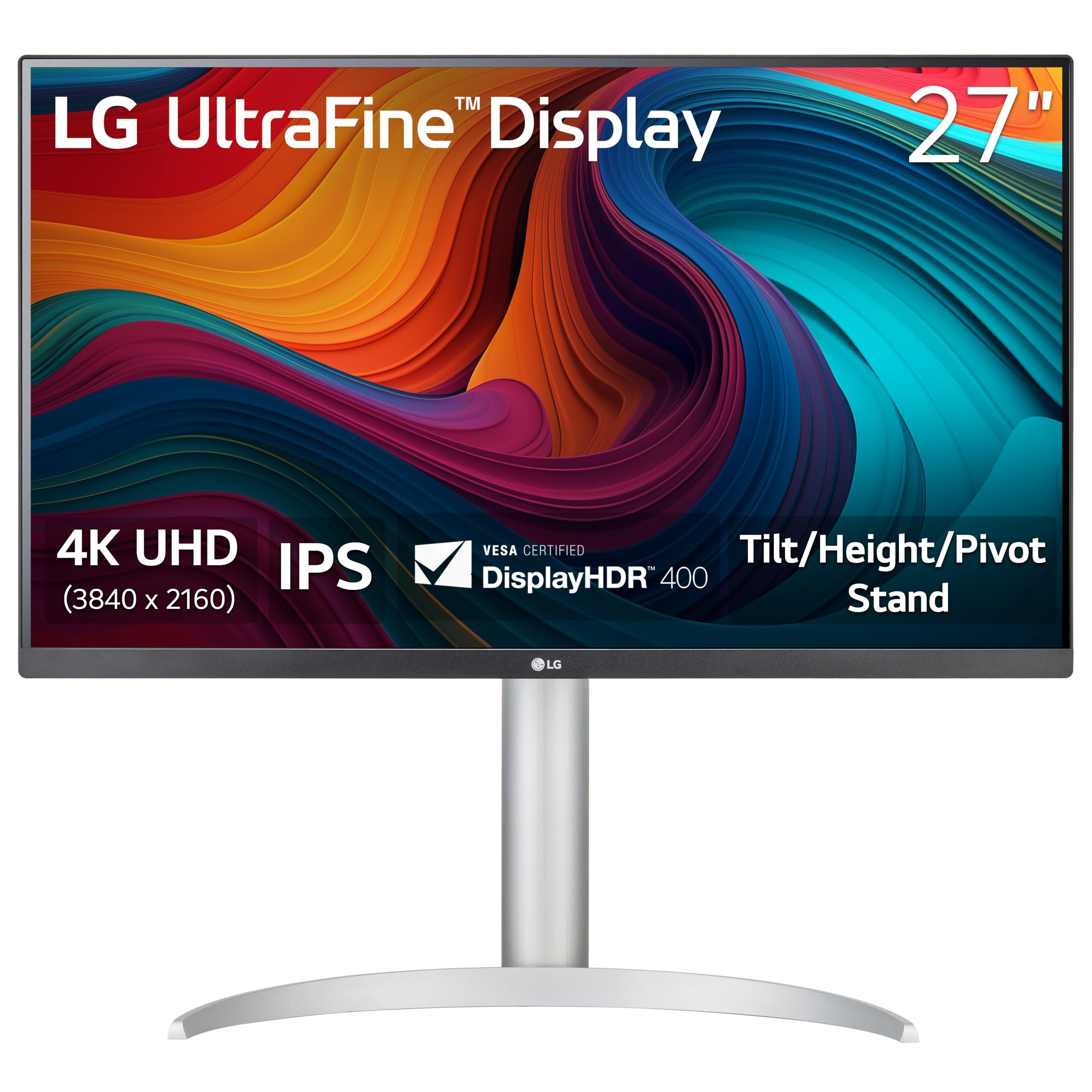 LG 27UP650K-W 27-inch Ultrafine 4K UHD (3840 x 2160) IPS Computer Monitor, 60Hz, 5ms, DisplayHDR ... | Amazon (US)