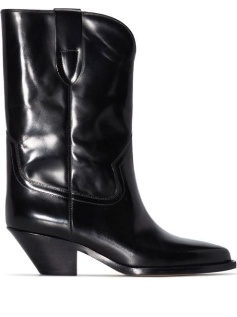 Isabel Marant Dahope Leather Boots - Farfetch | Farfetch Global