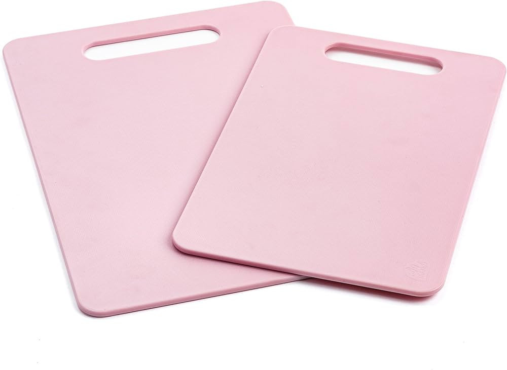 GreenLife 2 Piece Cutting Board Kitchen Set, Dishwasher Safe, Extra Durable, Soft Pink | Amazon (US)