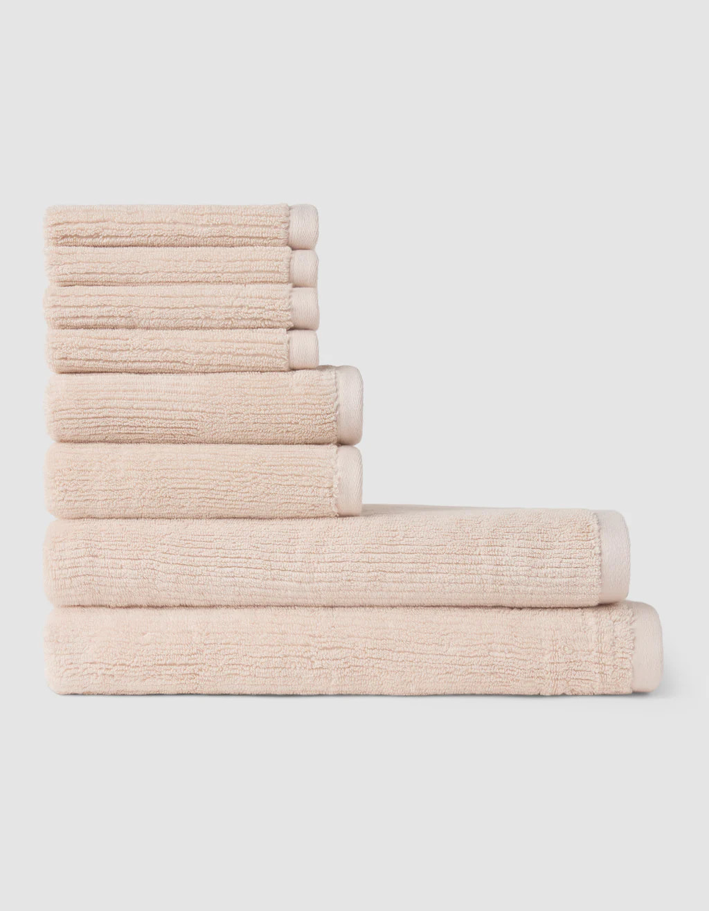 Ribbed Terry Bath Towel Set | Cozy Earth