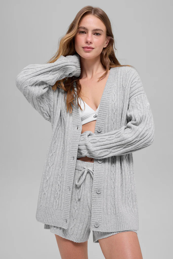 Cable Knit Winter Bliss Cardigan | Alo Yoga (US)