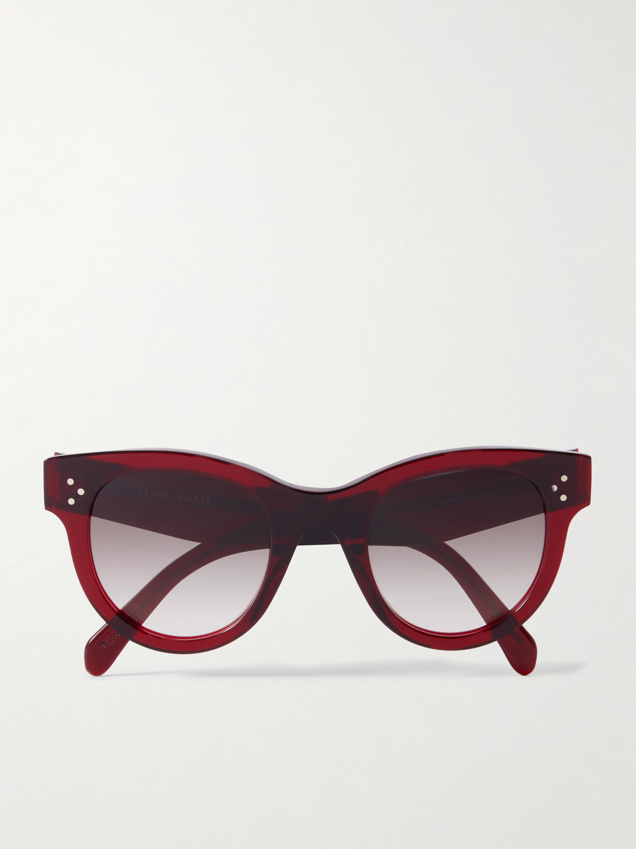 CELINE Eyewear - Round-frame Acetate Sunglasses - Red | NET-A-PORTER (US)