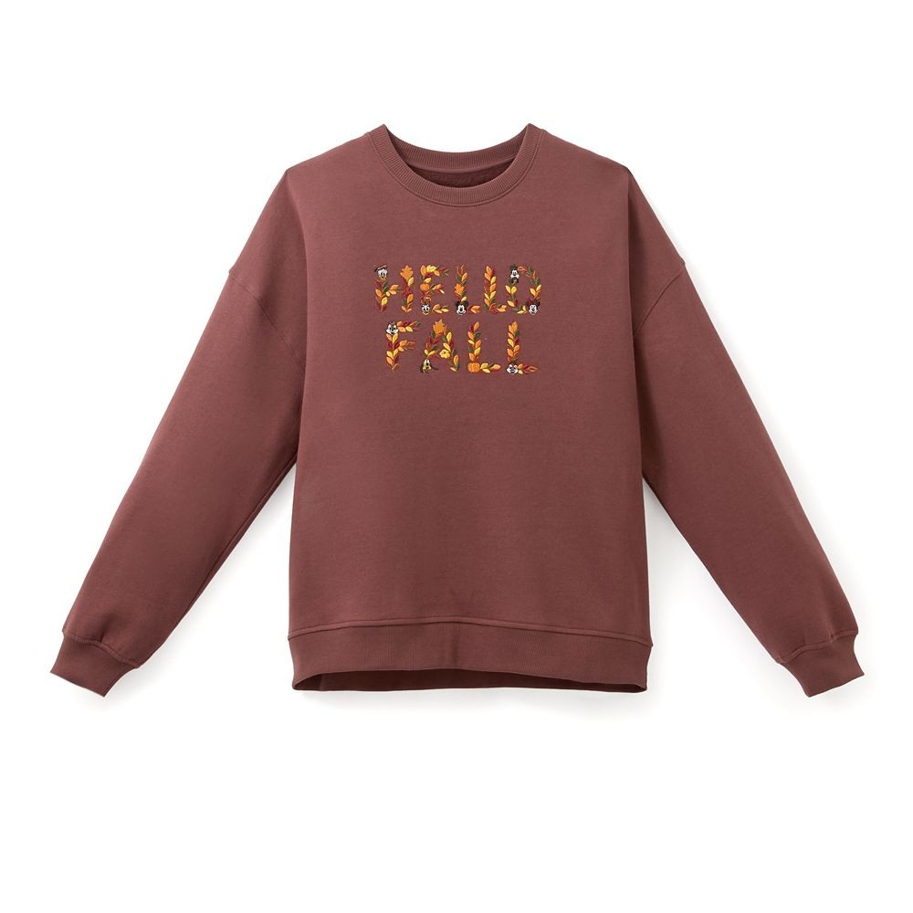 Mickey Mouse and Friends ''Hello Fall'' Pullover Sweatshirt for Women | Disney Store