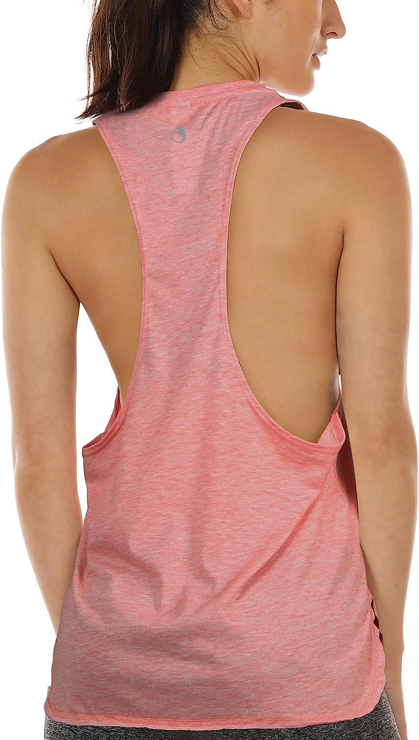 icyzone Workout Tank Tops for Women - Running Muscle Tank Sport Exercise Gym Yoga Tops Athletic S... | Amazon (US)