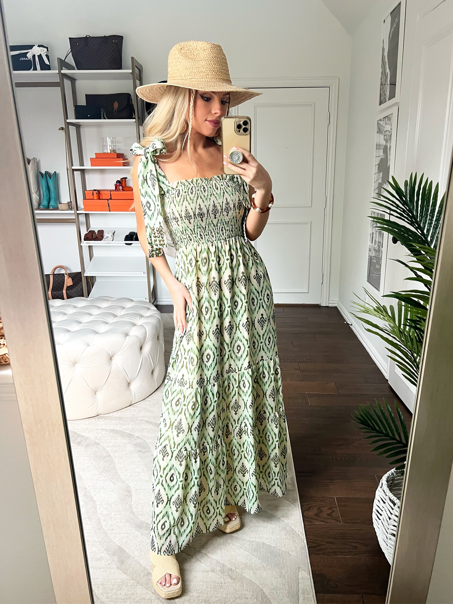 MACY15 for 15% off! Maxi dress. Beach dress. Vacation dress. Resort style. Sandals. Beach hat. Avara 

#LTKtravel #LTKSeasonal #LTKstyletip