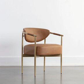 Ximena Vegan Leather Dining Arm Chair | West Elm (US)