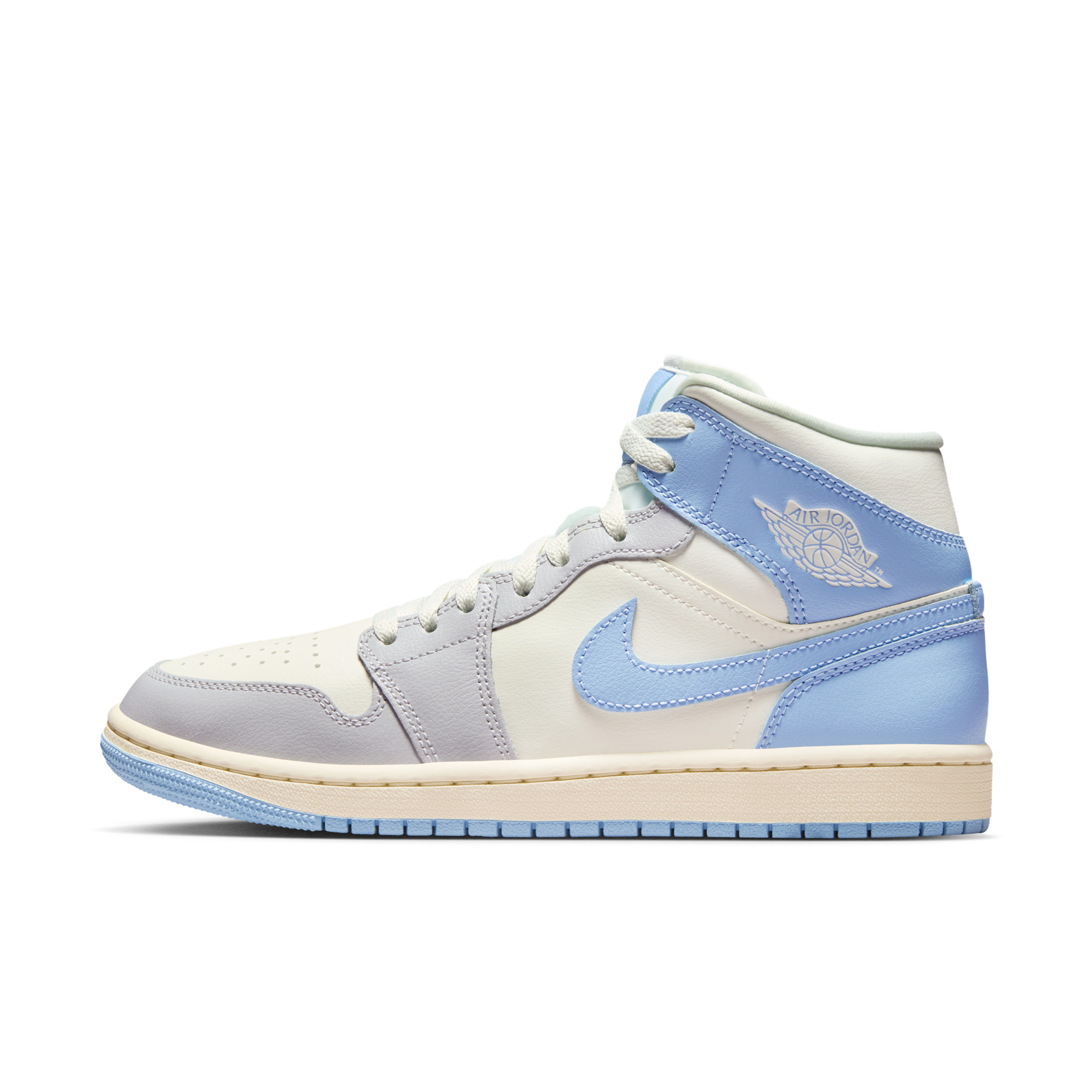Women's Air Jordan 1 Mid Shoes in Blue | BQ6472-402 | Nike (US)