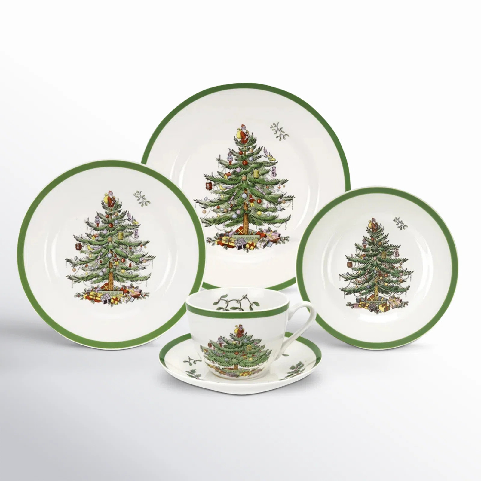 Spode Christmas Tree 5-Pc Place Setting & Reviews | Wayfair | Wayfair North America