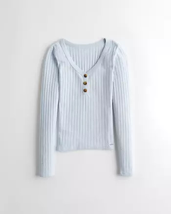 Girls Slim Henley T-Shirt | Girls Tops | HollisterCo.com | Hollister US