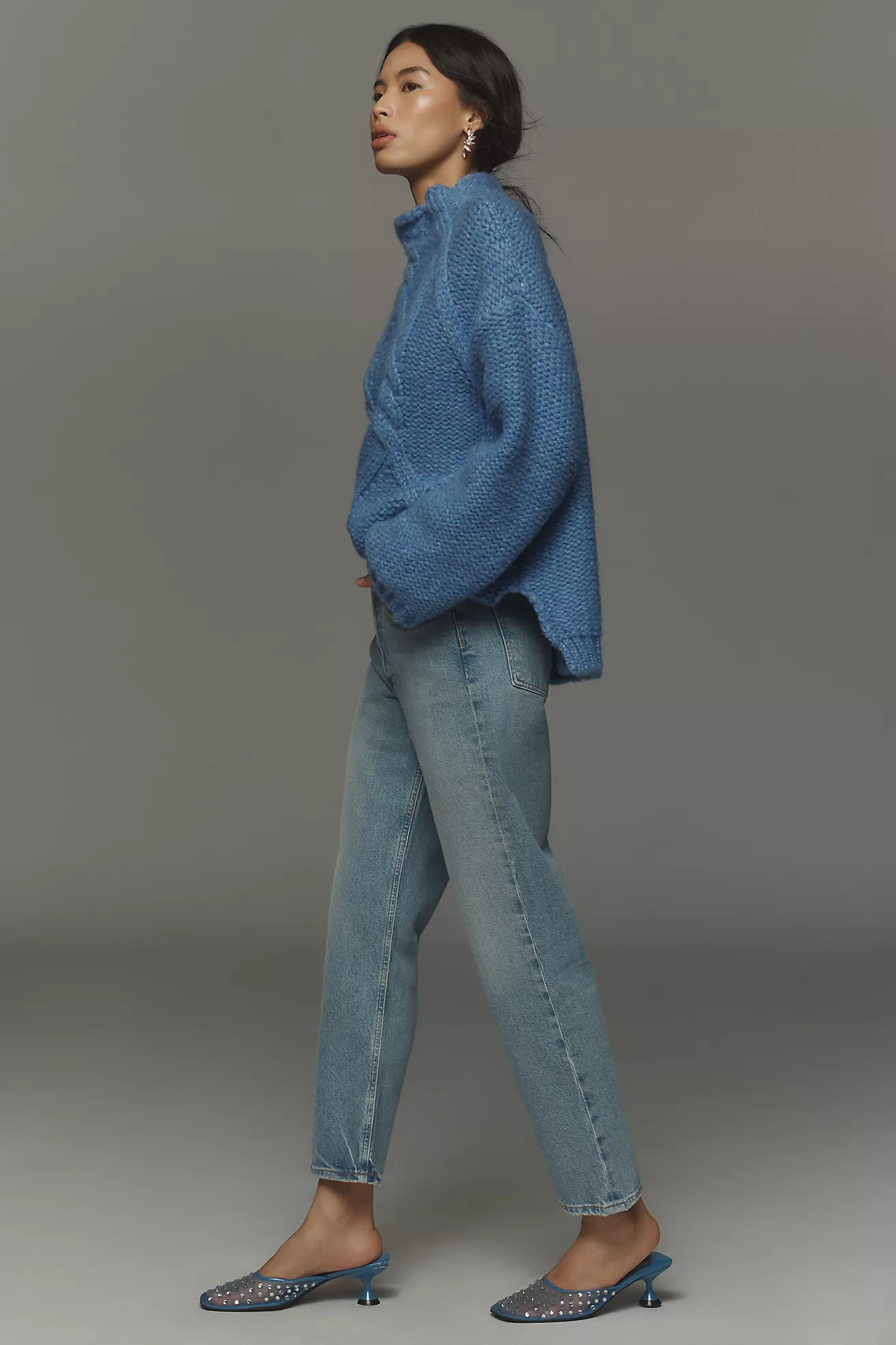 AGOLDE 90s Pinch Crop High-Rise Straight-Leg Jeans | Anthropologie (US)