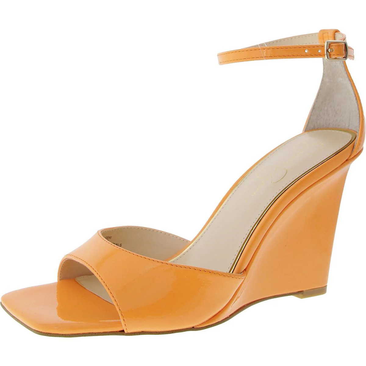 LEEHI Womens Faux Leather Open Toe Wedge Heels | Shop Simon