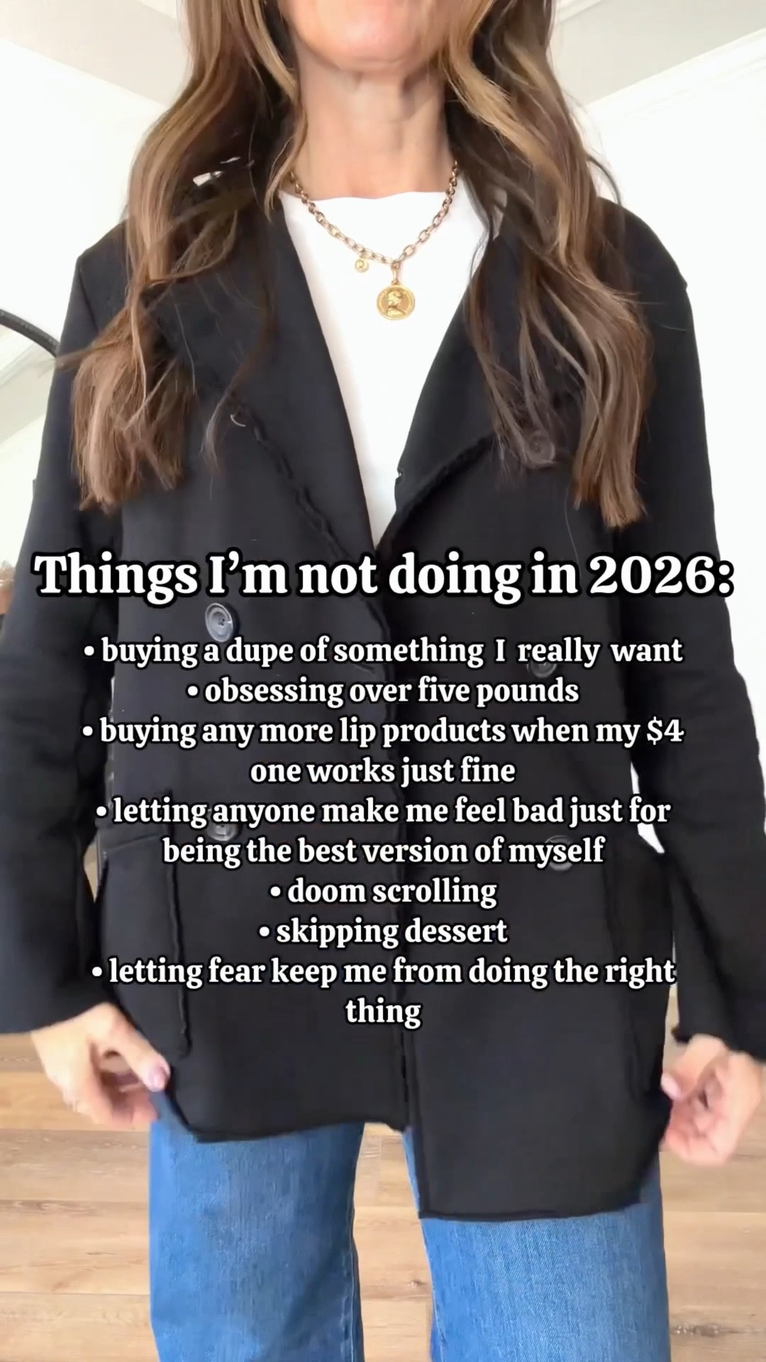 I decided to focus a little more in 2026 on things I am NOT doing. How about you?

One of them being not buying dupes of something I really want, like this Frank and Eileen jacket. I waited a long time to buy it (used my Christmas cash!). And I’m so glad I did. The fit and quality is everything I hoped it would be. It’s definitely a treat y0’ self price tag, but it was worth the wait!

Sizing:
Jacket-small
Jeans-Nordstrom, in size 6. Fairly TTS
Long sleeve t-shirt-Target, small

Casual outfit | elevated casual | travel outfit 



#LTKgrwm #LTKOver40 #LTKootd