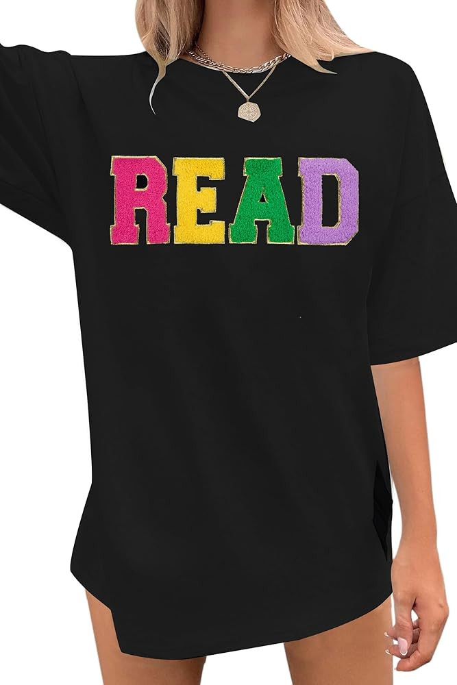 Read Books Shirt Bookworm Gifts: Reading Teacher Shirts Women Book Lovers Tops Read Graphic Short Sleeve Tshirt | Amazon (US)