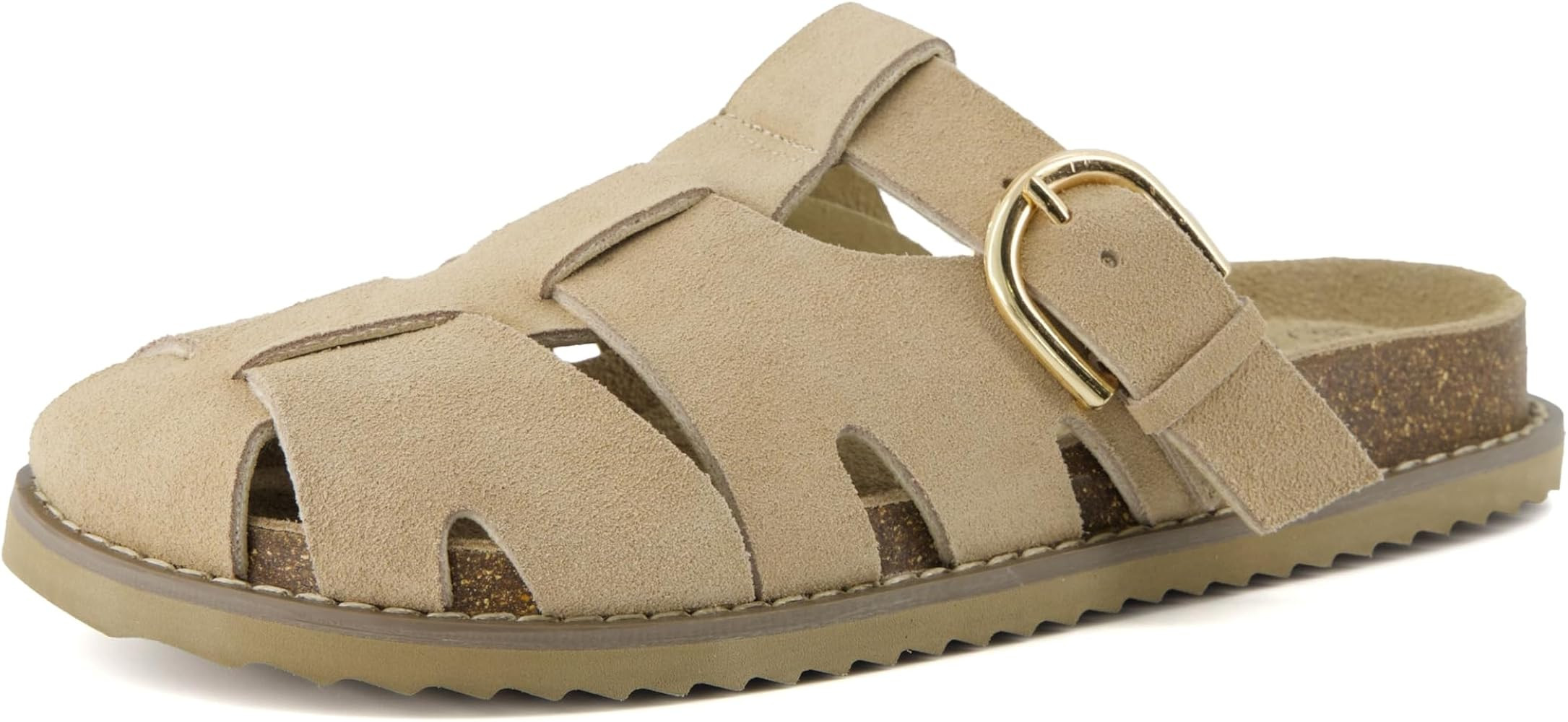 CUSHIONAIRE Benson Genuine Suede Clogs for Women – Adjustable Buckle Sandal with Memory Foam, W... | Amazon (US)