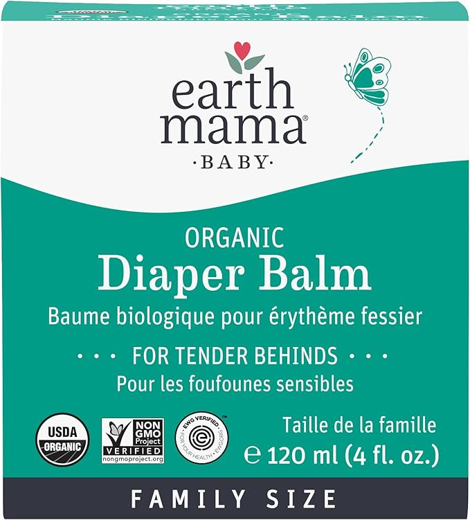 Earth Mama Organic Economy Size Diaper Balm | Diaper Cream for Baby | EWG Verified, Petroleum & A... | Amazon (US)