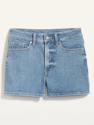 High-Waisted O.G. Straight Jean Shorts for Women -- 3-inch inseam | Old Navy (US)