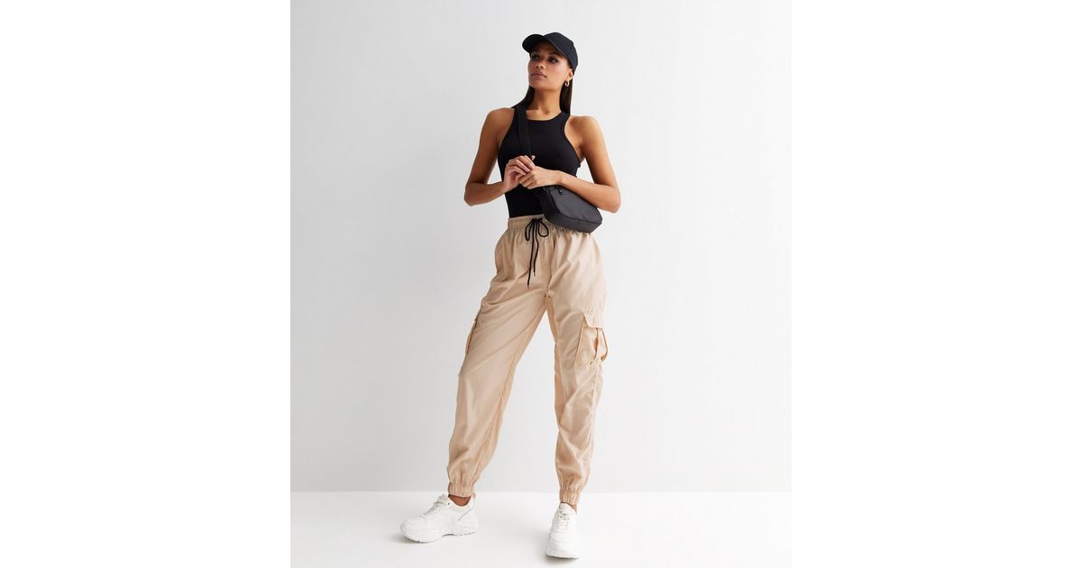 Cameo Rose Stone Cargo Joggers | New Look | New Look (UK)