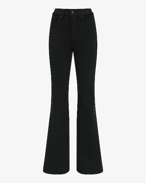 High Waisted Stay Black '70s Flare Jeans | Express