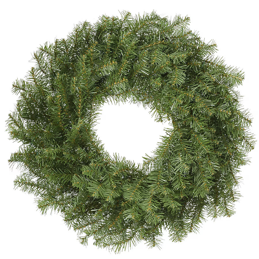 Casafield Green Fir Artificial Holiday Christmas Wreath Holiday Décor - 24-in | Lowe's
