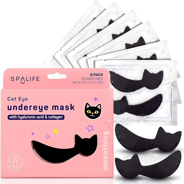 SpaLife Cat Smoothing Korean Eye Patches | Halloween Gifts For Teen Girls | Under Eye Masks for P... | Amazon (US)