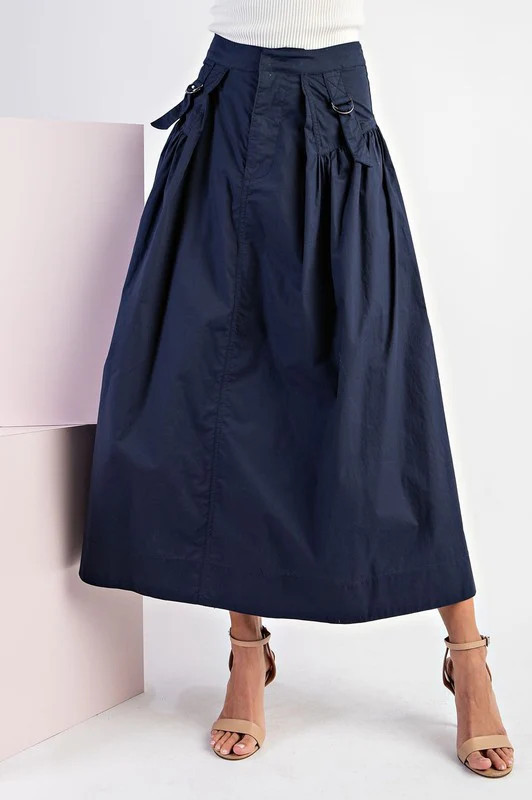 The Stratton Maxi Skirt M / Navy | The Collection TX 