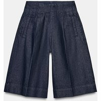 Zara - Long Pleated Shorts - Blue - 31 (Us 12) - Woman | Zara US