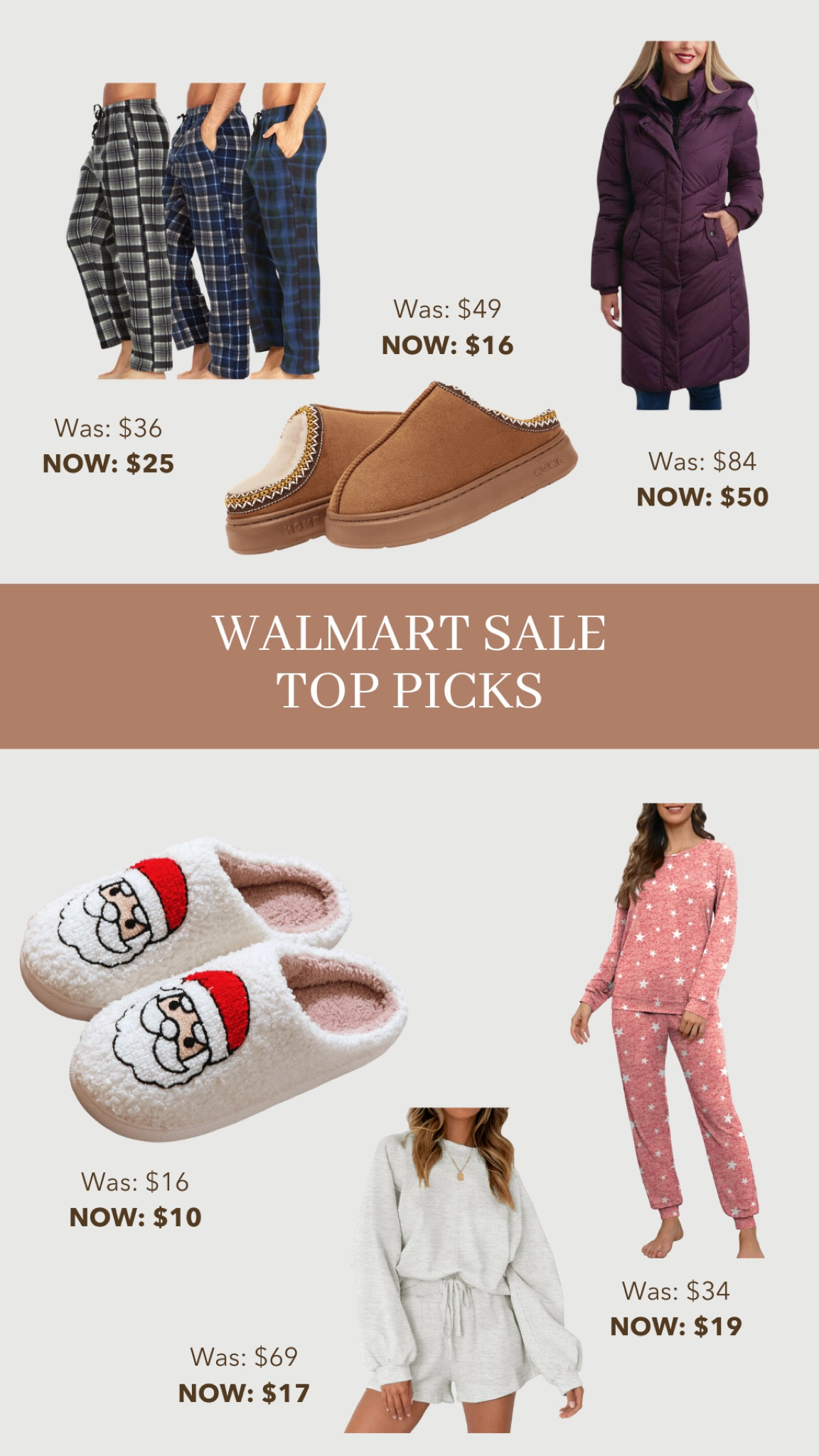 Walmart, Black Friday sale top picks for women’s and men’s apparel, Christmas gifts for husband and wife, Christmas pajamas and slippers on sale

#LTKGiftGuide #LTKSaleAlert #LTKHoliday