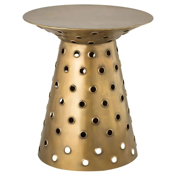 TOV Furniture Collin Hourglass Shaped Iron Round Side Table - Walmart.com | Walmart (US)