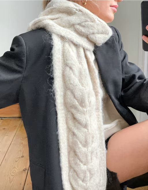 & Other Stories oversized scarf in beige | ASOS (Global)