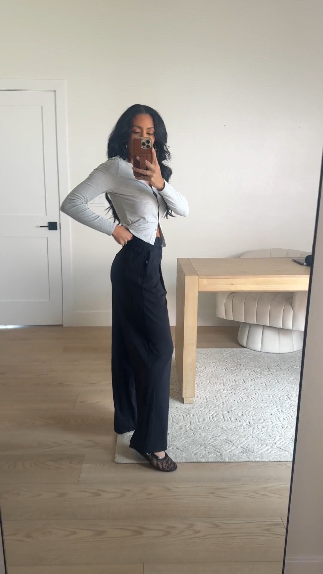 @Vuori US cardigan size XS 
Walmart active trousers size 0 
Mesh flats 

Office outfit idea 
School drop off outfit

#LTKActive #LTKSeasonal #LTKxWalmart