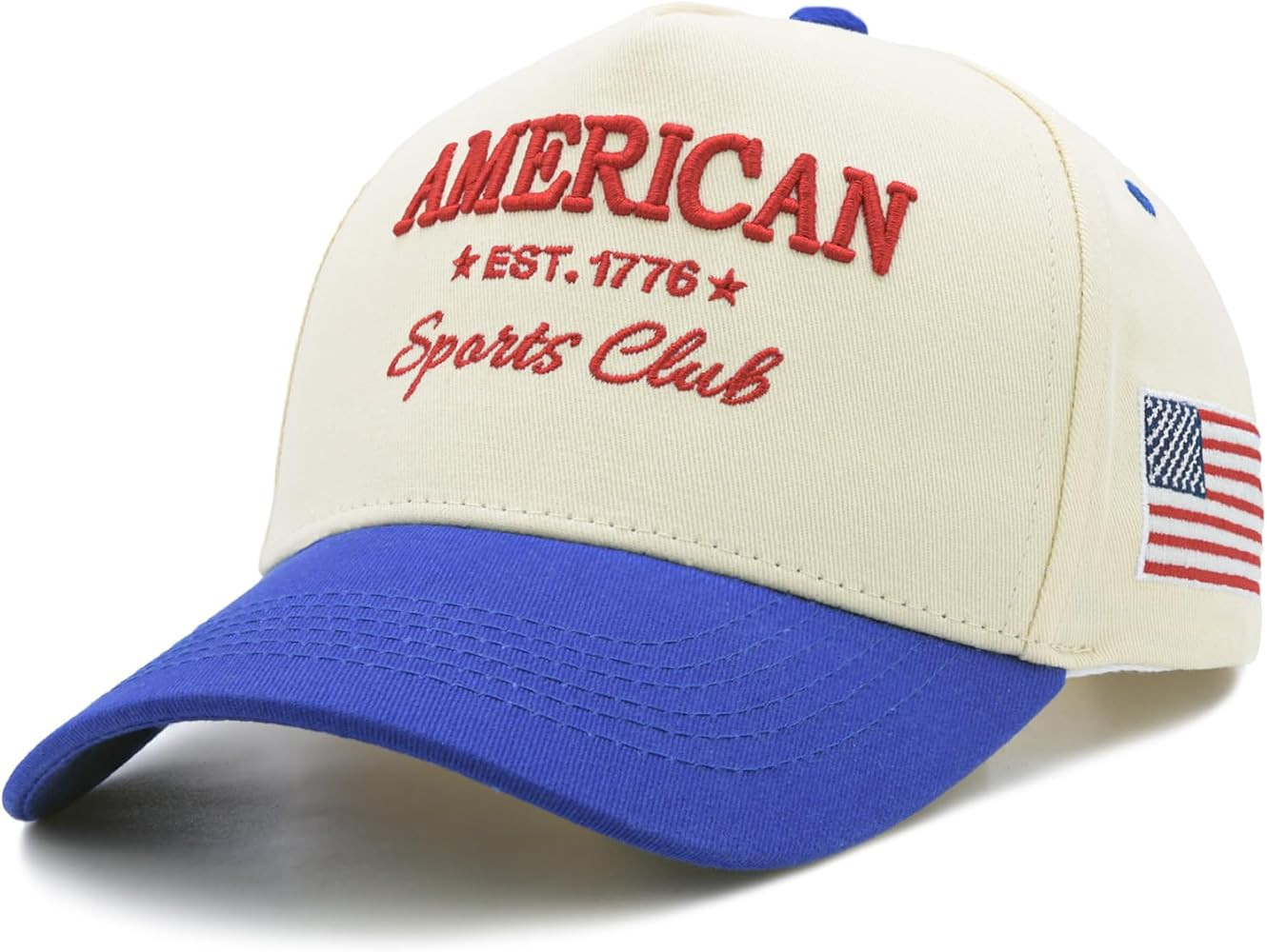 Vintage American Sports Trucker Hat for Men Women, Adjustable Embroidered USA Flag Baseball Cap, ... | Amazon (US)