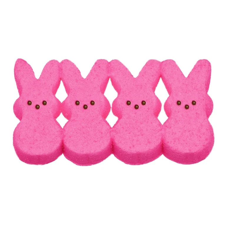 PEEPS, Easter Pink Marshmallow Bunnies Candy, 8ct. (3.0oz.) - Walmart.com | Walmart (US)