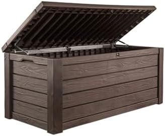 Keter 150 Gallon Resin Large Deck Box Organization and Storage Box for Patio, Outdoor Cushions, G... | Amazon (US)