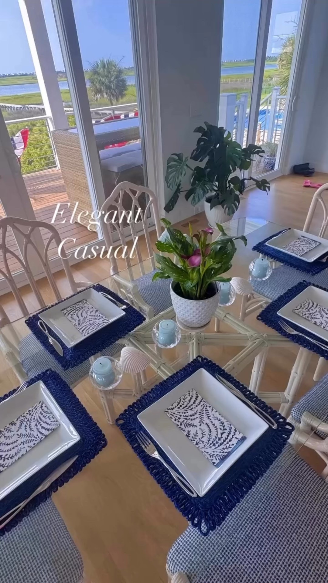 Elegant Casual Table with everyday plates and pretty paper napkins 

#LTKHome