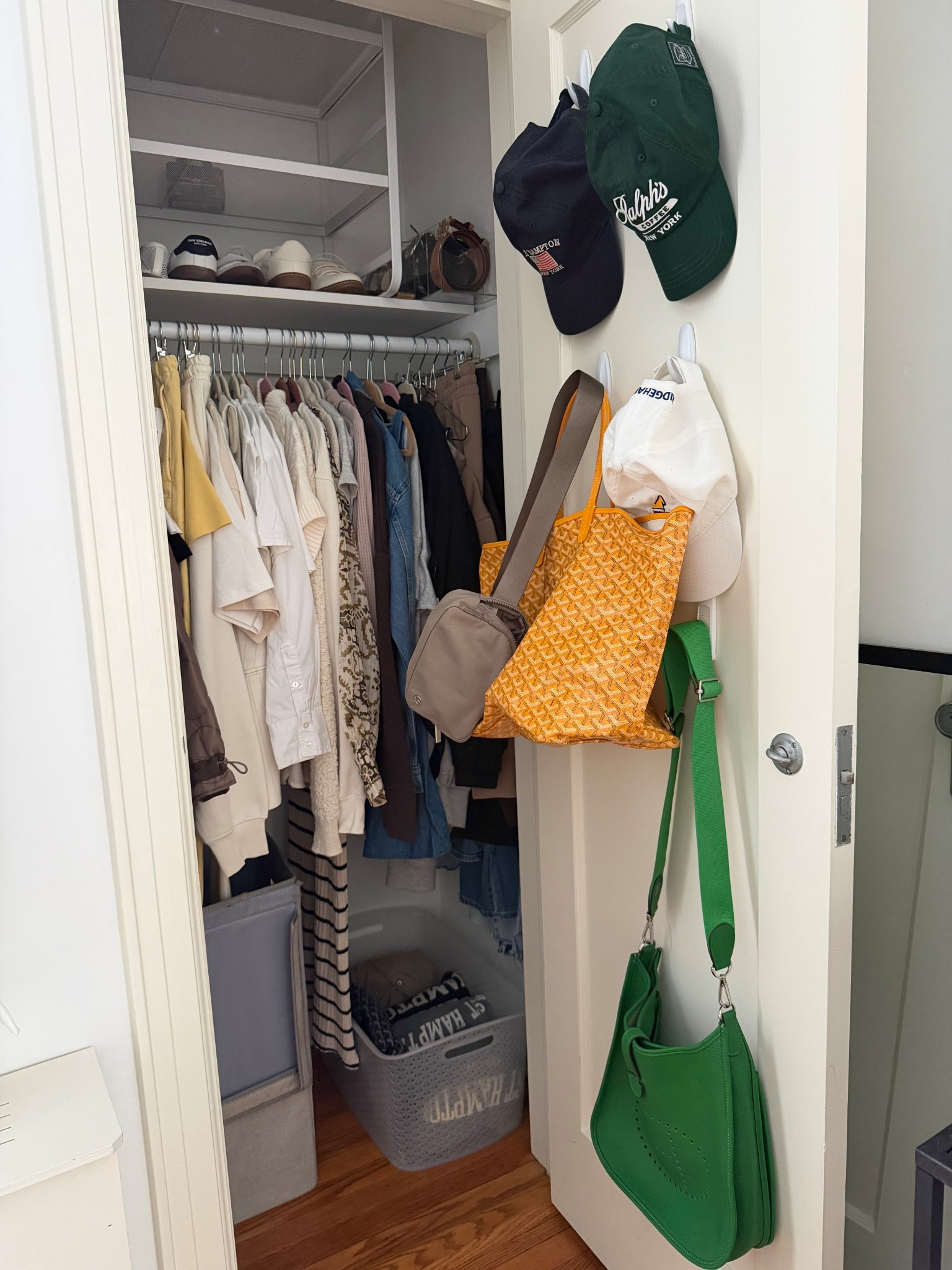 Closet organization
Organize
Shoe storage
Command hooks
Shoe rack
Felt hangers
Pants hangers
Small spaces
Storage solutions
Capsule wardrobe
Belt storage

#LTKmomlife #LTKdayinmylife #LTKHome