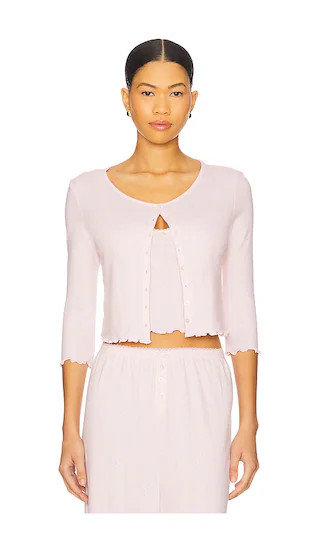 Elliana Cardigan in Dusty Pink | Revolve Clothing (Global)