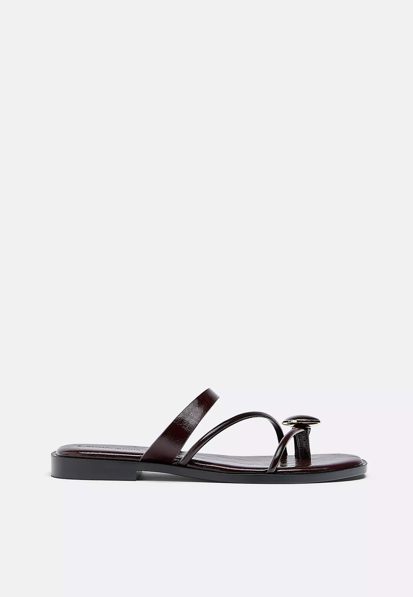Flat sandals with stone detail - Women's fashion | Stradivarius United Kingdom | Stradivarius (UK)