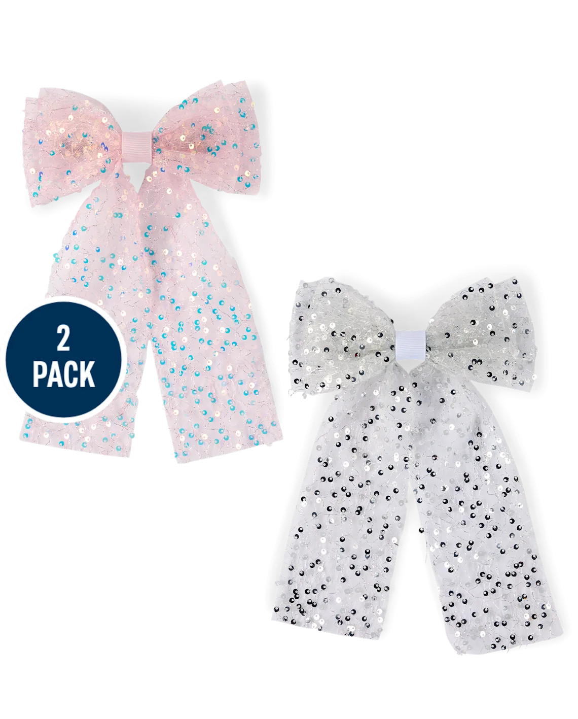 Girls Sequin Bow Hair Clip 2-Pack - multi | The Children's Place