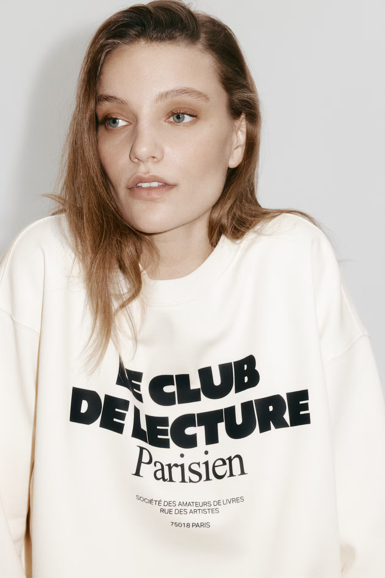 Sweatshirt with Text Motif | H&M (US + CA)