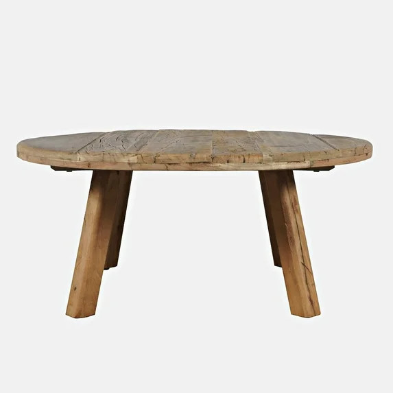 Reclamation 36" Round Rustic Reclaimed Solid Wood Coffee Table | Walmart (US)
