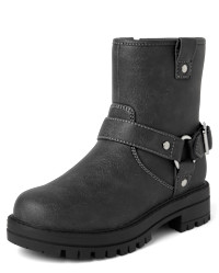 Girls Moto Boots - gray | The Children's Place