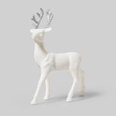 12" Glitter Deer Decorative Figurine - Wondershop™ | Target