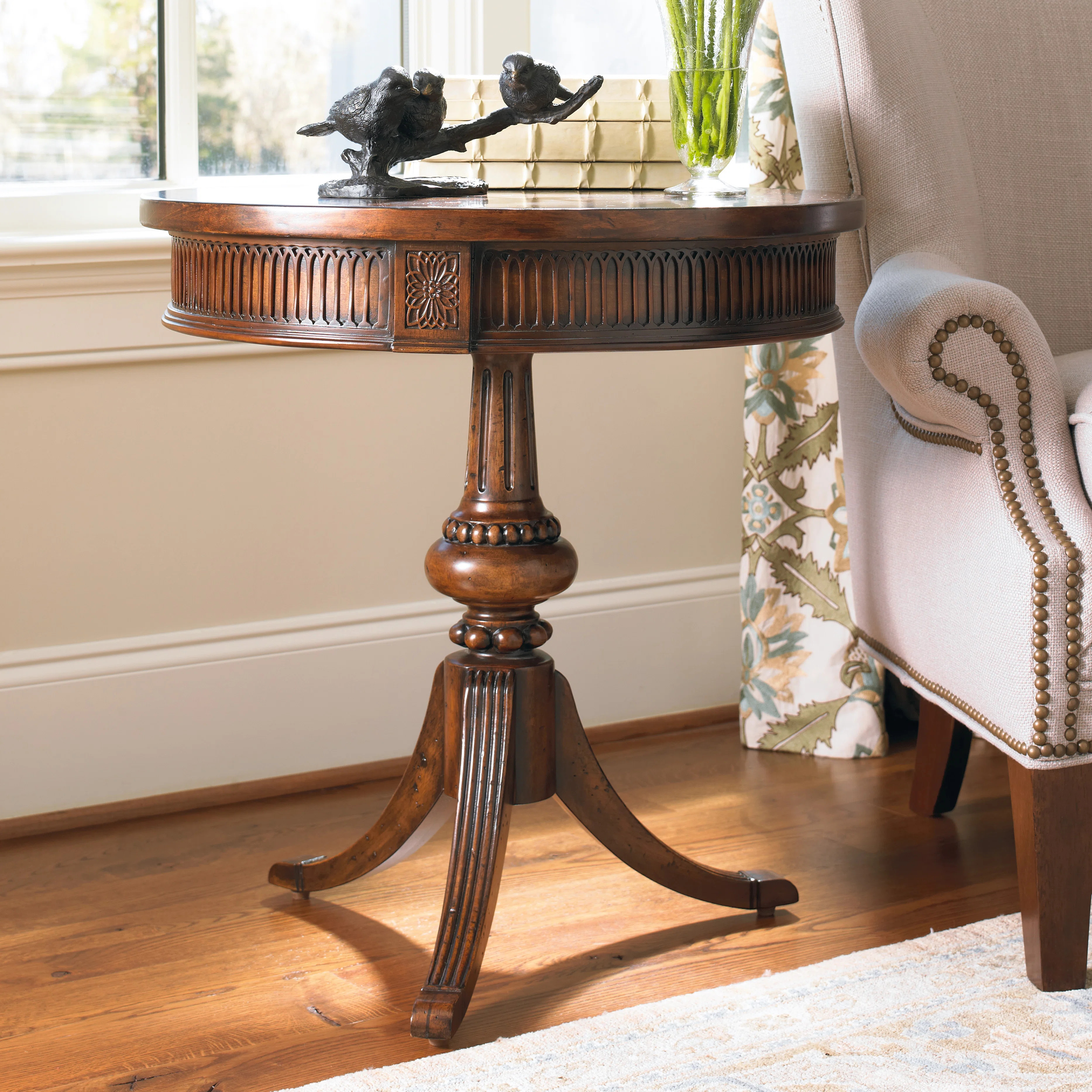 Hooker Furniture Seven Seas Solid Wood Pedestal End Table & Reviews | Wayfair | Wayfair North America