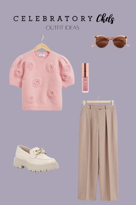 Loafers
Clean beauty
Lip gloss 
Round Sunglasses
Knit top
Trousers 
Workwear style
Office outfit
Officewear 


#LTKworkwear #LTKstyletip #LTKbeauty