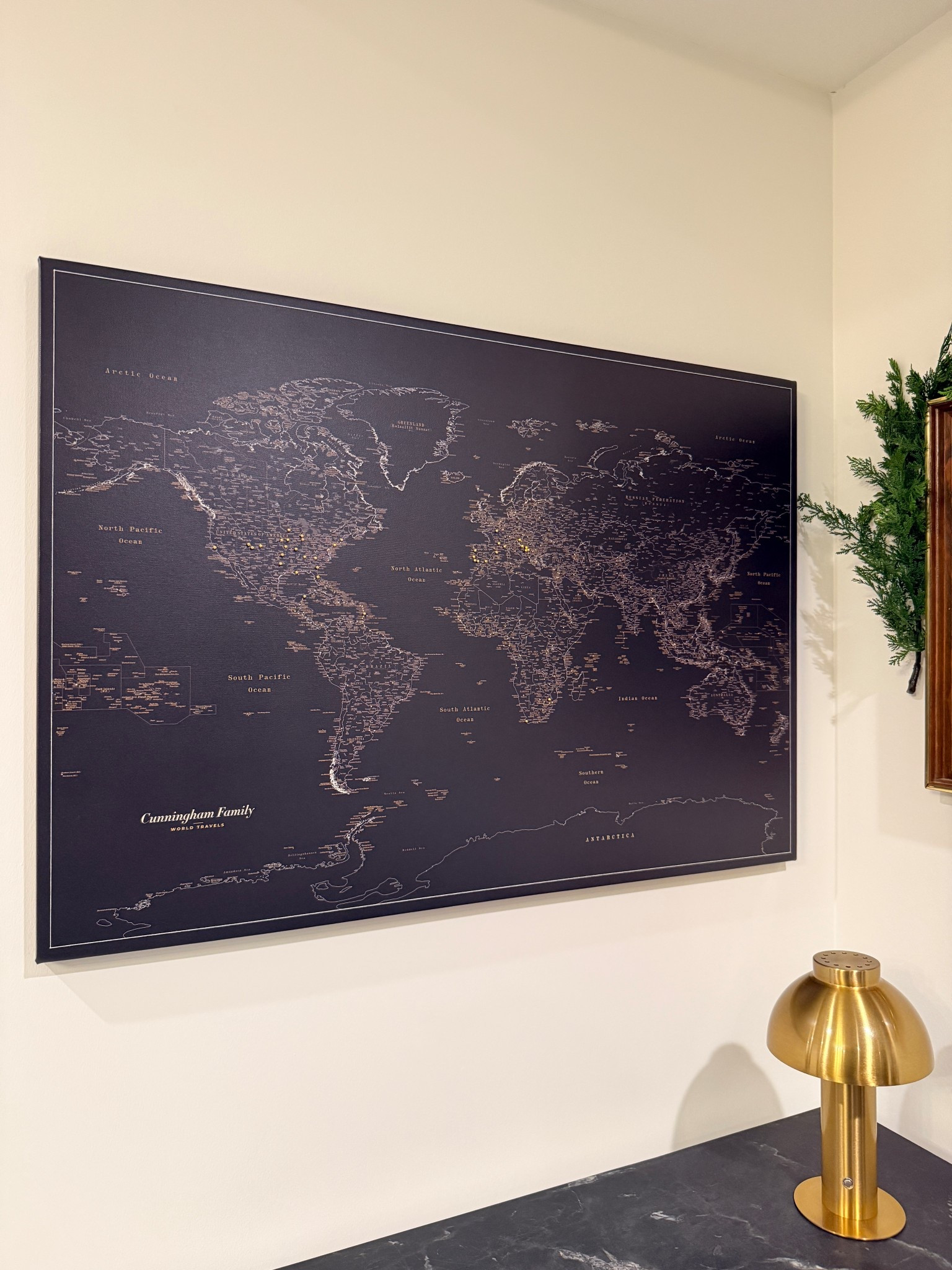 The perfect gift for a family or couple who are travelers! Customizable and so fun to have in your home. Great conversation starter! 

#LTKGiftGuide #LTKHome #LTKTravel