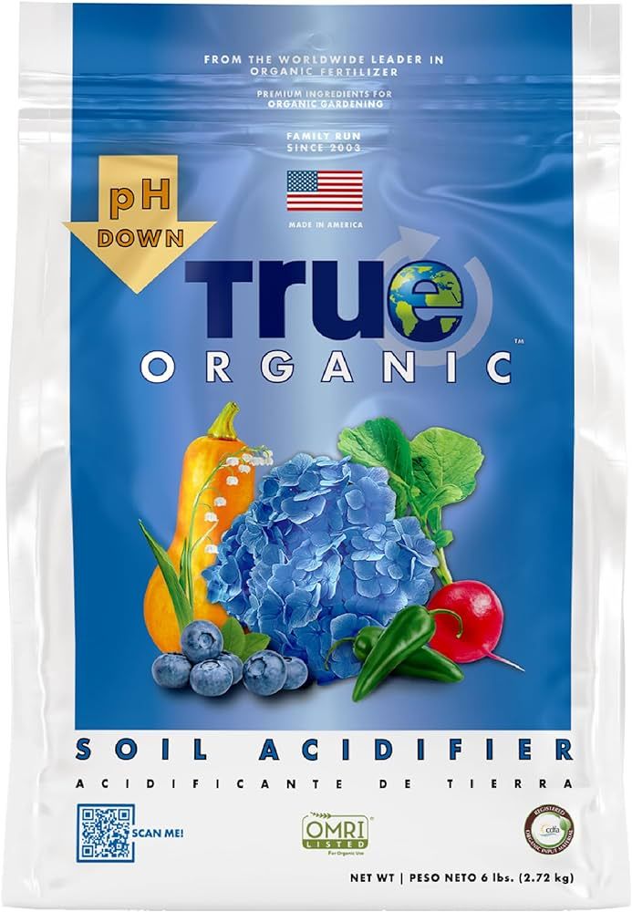 True Organic Soil Acidifier, pH Down 6 lbs - CDFA, OMRI Listed for Organic Gardening | Amazon (US)