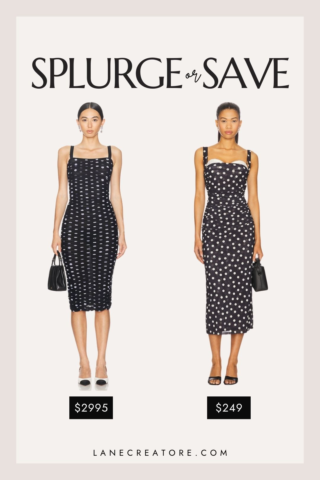 Dolce & Gabbana Polka Dot Dress Dupe...Splurge or Save?✨
.
.
.
Tags: dolce & gabbana polka dot dress dupe. dolce & gabbana midi dress dupe. dolce & gabbana lookalike dress. polka dot midi dress dupe. black and cream dot dress dupe. designer dress dupe. affordable dolce & gabbana dupe. 

 

#LTKSeasonal #LTKStyleTip