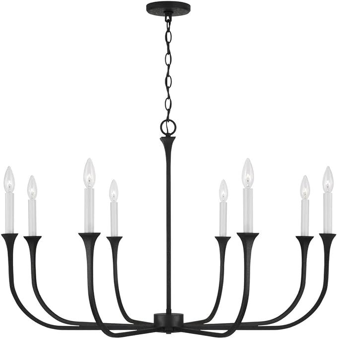 Capital Lighting 452381BI Decklan Transitional Minimalistic Industrial Candle Chandelier, 8-Light... | Amazon (US)