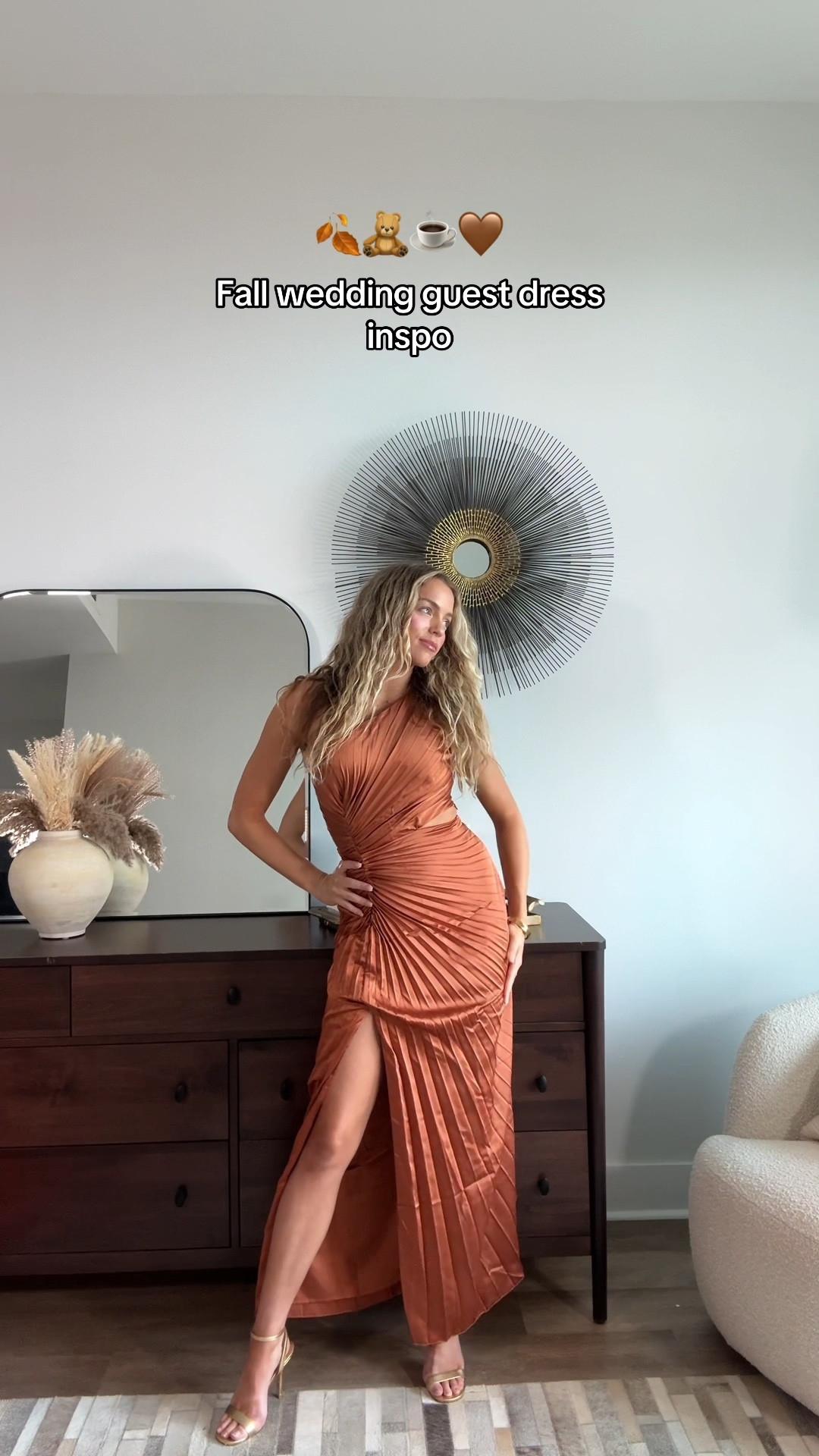 Always the best dressed wedding guest, never the bride💃🏼👰🏼‍♀️🤎#wedding #weddingguestdress #weddingguest #fallwedding #weddingoutfit #fallweddingguestdress #bridesmaiddresses #eveninggown 

#LTKVideo #LTKWedding